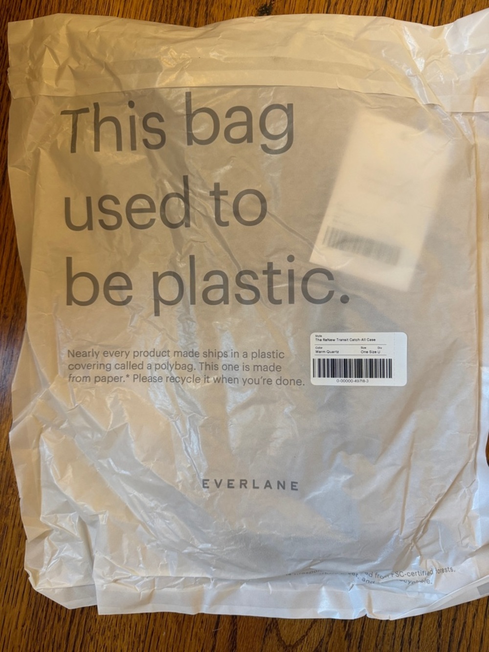 Everlane Renew Transit Catch-All Case- Warm Quartz - Picture 2 of 5